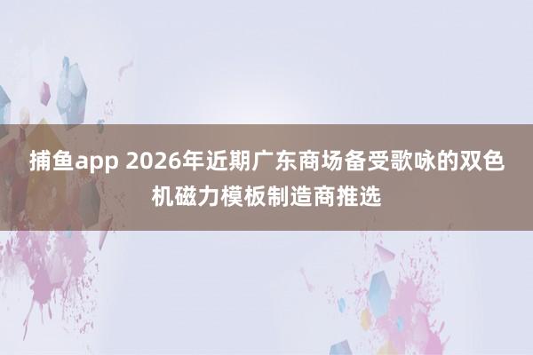 捕鱼app 2026年近期广东商场备受歌咏的双色机磁力模板制造商推选