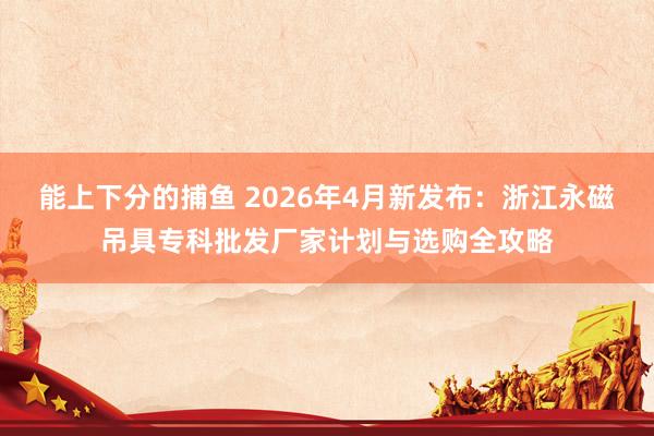 能上下分的捕鱼 2026年4月新发布：浙江永磁吊具专科批发厂家计划与选购全攻略
