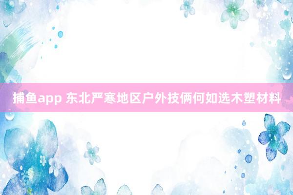 捕鱼app 东北严寒地区户外技俩何如选木塑材料